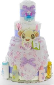 gift a diaper cake to a new mom